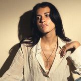 Klassische Kreuzanhänger-Halskette mit biblischem Gebet graviert