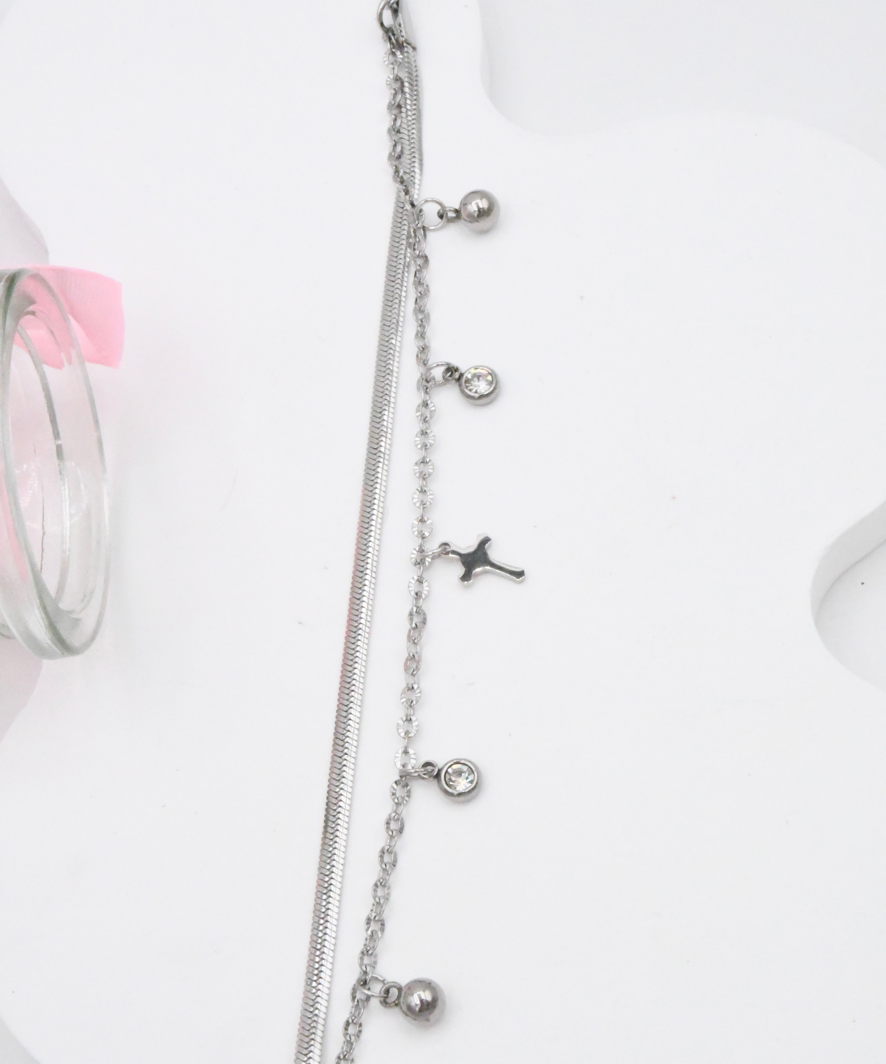 Bracelet Croix Charms Brillants