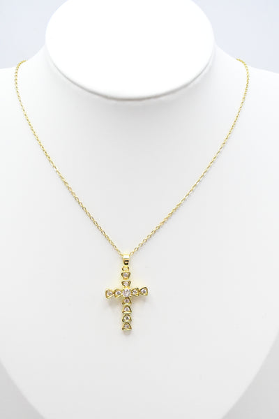 Collier Croix Éclat Cristaux