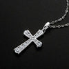 Luminous Cross Necklace in 925 Silver