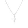 Marquise Cross Necklace in Sterling Silver