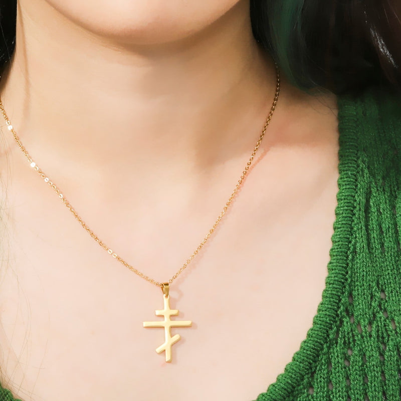 Collier Croix Orthodoxe