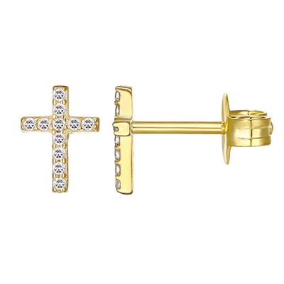 1 Zirconium Crystal Cross Piercing