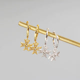 Luxury cross earrings