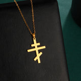 Collier Croix Orthodoxe