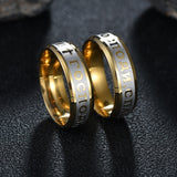 Bague Croix Écriture Cyrillique