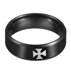 Black Maltese Cross Ring