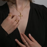 Collier Croix Scintillante