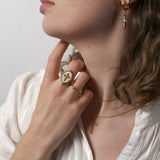 Bague Croix en Nacre