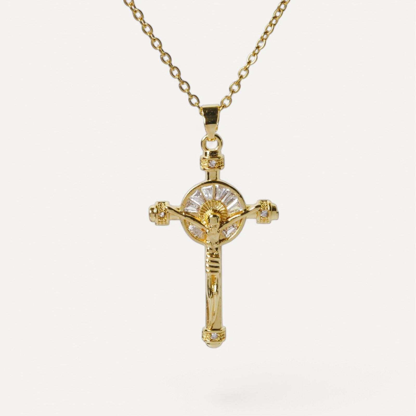 Collier Croix Oeil Mystique