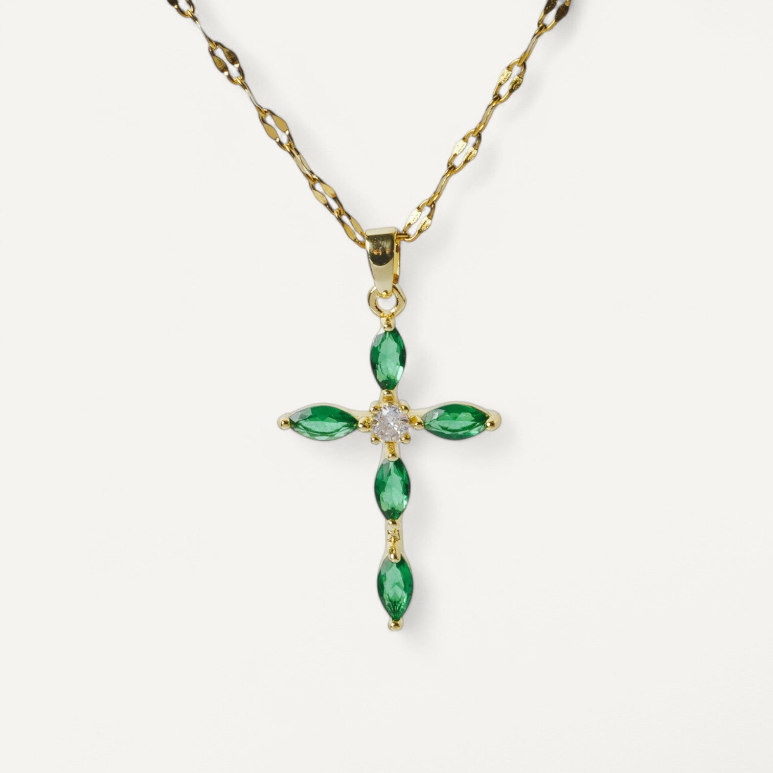 Collier orné d'une croix de vie égyptienne Ankh - Porte bonheur - Lapis