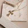 Collier Croix Cœur et Cristaux