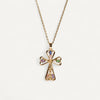 Collier Croix Cœur et Cristaux