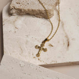 Collier Crucifix Doré