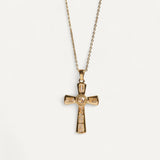 Collier Croix de Lumière Dorée