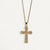 Collier Croix Cristaux et Coeur