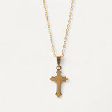 Collier Croix Gravée Classique