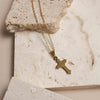 Collier Croix Gravée Classique