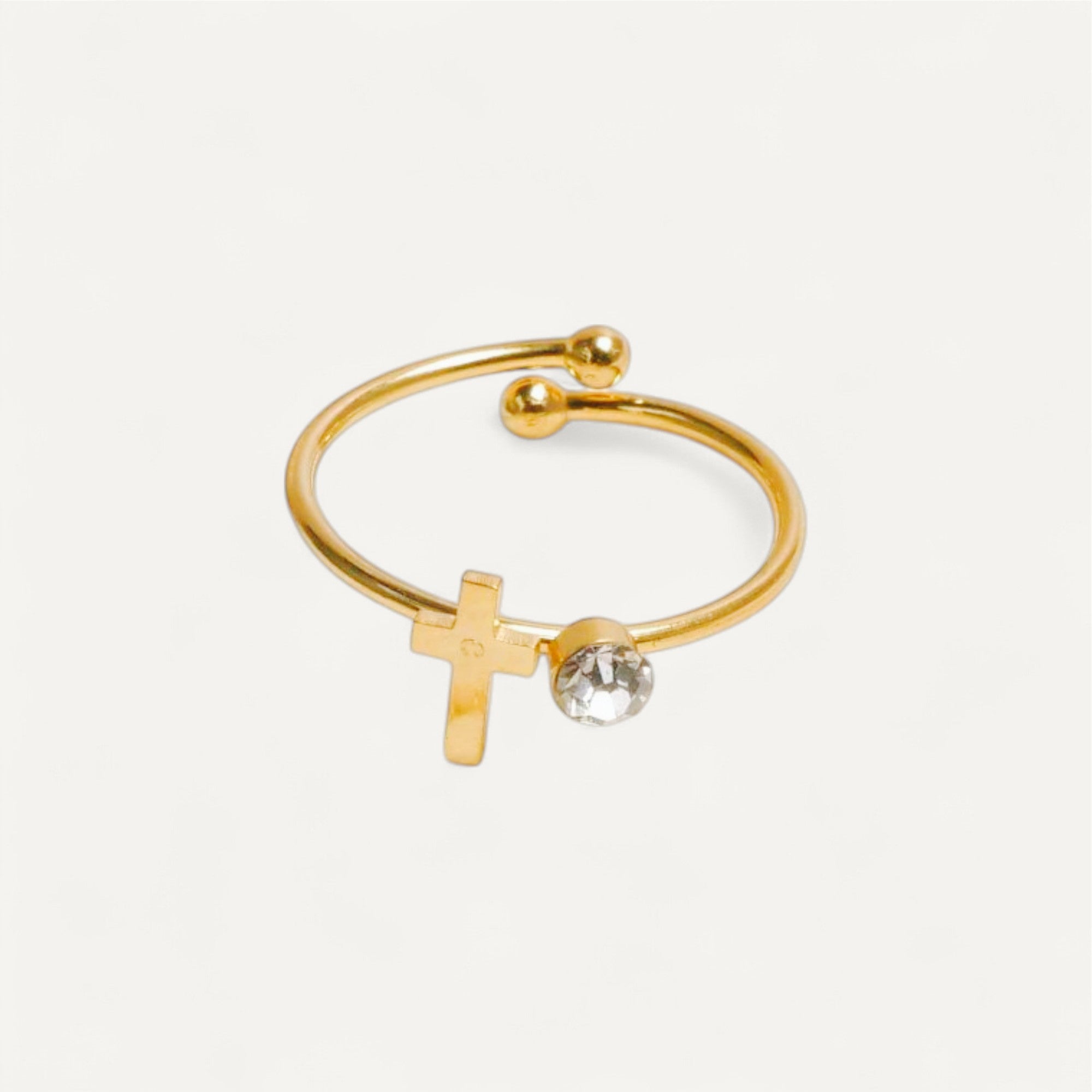 Bague Croix Élégance Minimaliste