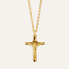 Collier Croix Femme Christ