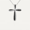 Pendentif Croix Argent Strass