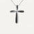 Pendentif Croix Argent Strass