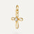 Silver and zirconium cross pendant