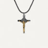 Pendentif Croix Bicolore en Argent Sterling