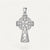 Celtic cross pendant silver