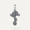 Silver Gothic cross pendant