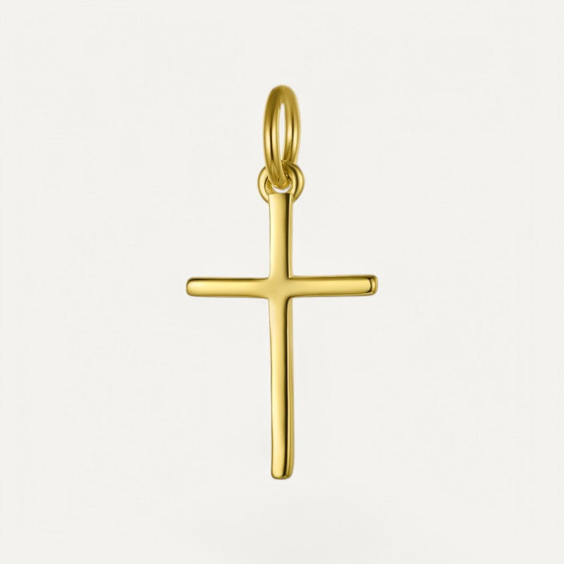 Gold plated cross pendant