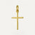 Gold plated cross pendant