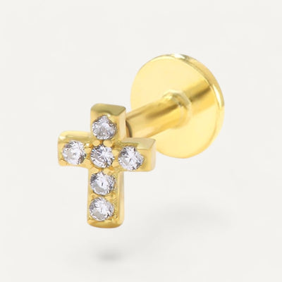 Small Cross Earring