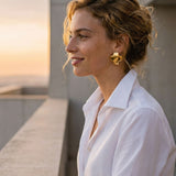 Boucles d’Oreilles Croix Étoile Vintage