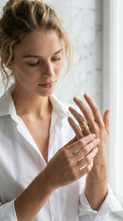 Bague Croix Lumina Dorée