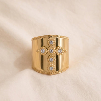 Bague Croix Lumina Dorée