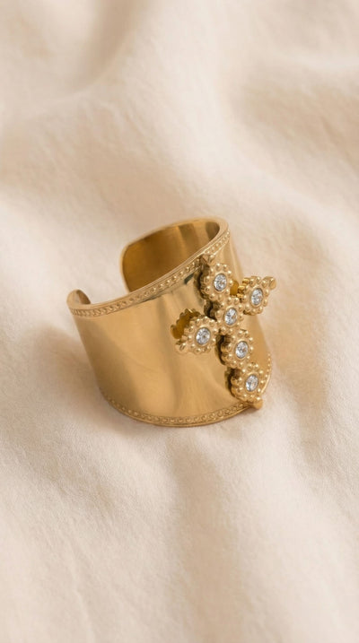 Bague Croix Lumina Dorée