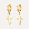 Simple Cross Earrings