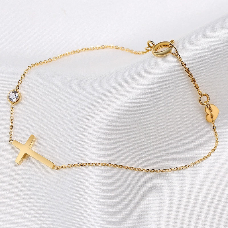 Bracelet Croix pour Femme Simpliste