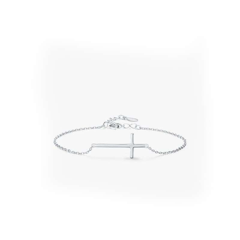 Silver Cross Bracelet for Women