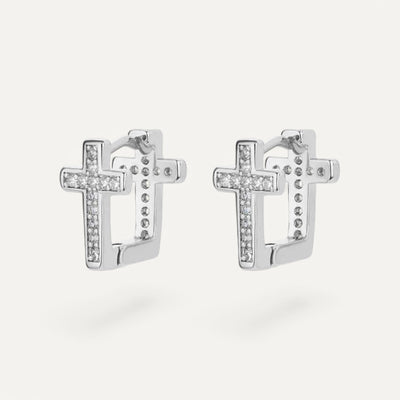 Double Cross Earrings