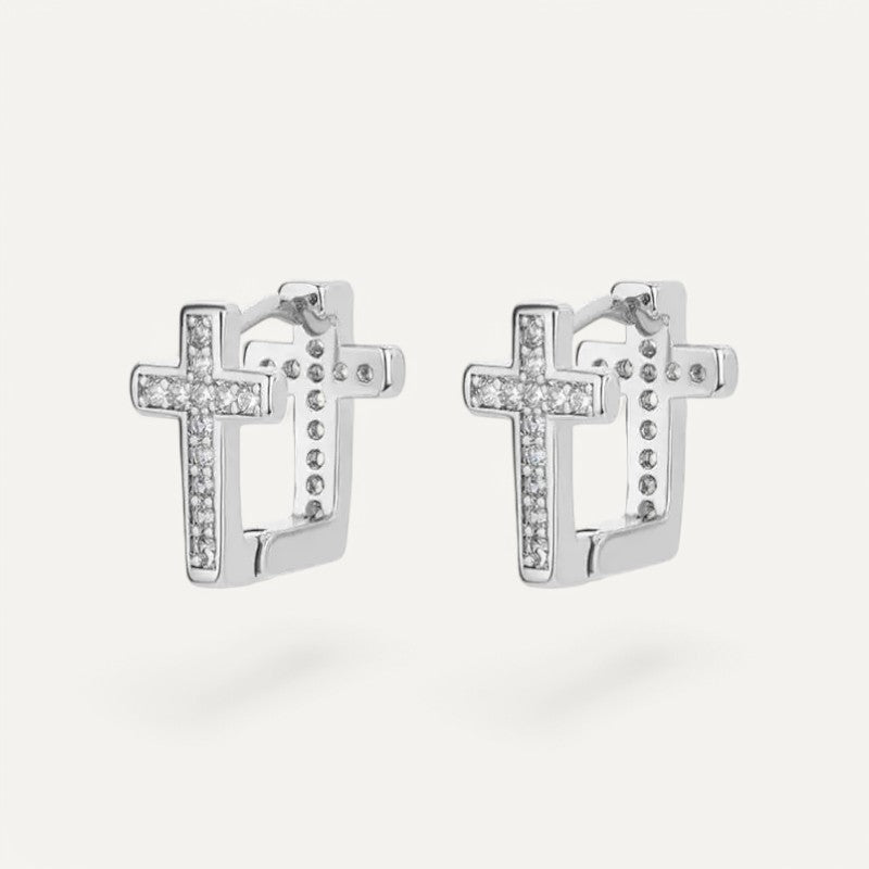 Double Cross Earrings