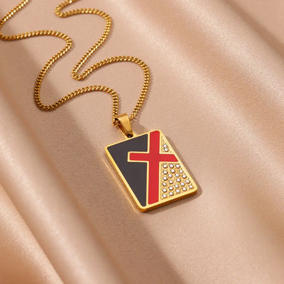 Collier Croix Moderne