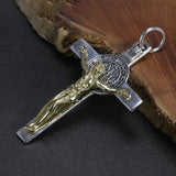 Pendentif Croix Bicolore en Argent Sterling