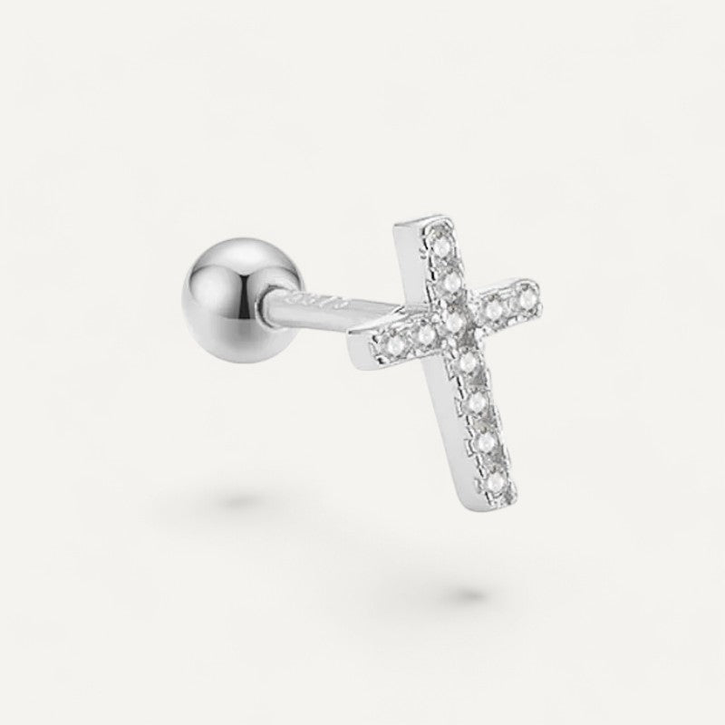 Little cross piercing