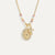 Collier Croix Vierge Doré Bicolore