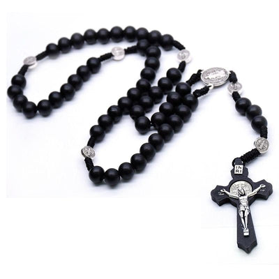 Black Ebony Wood Rosary