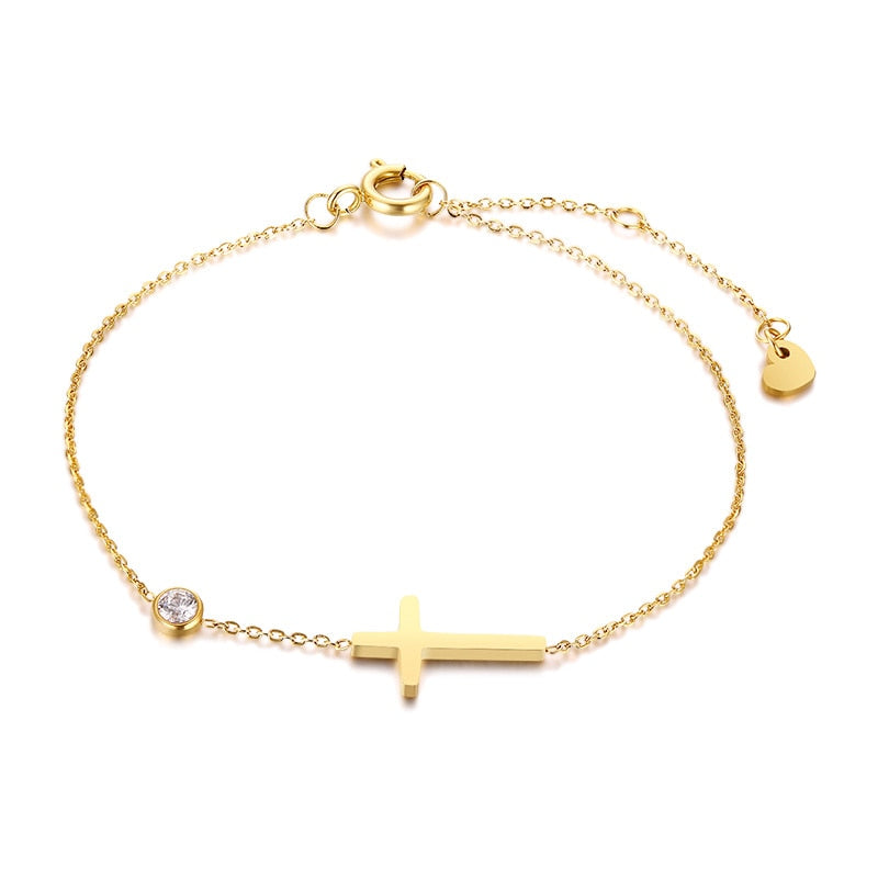 Simplistic Cross Bracelet for Women