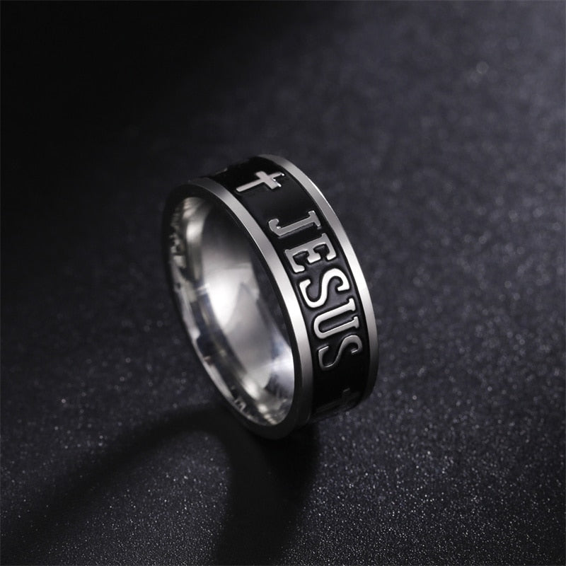 Silver Jesus Ring