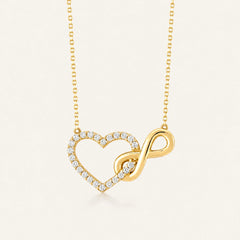Collier Coeur Amour Infini